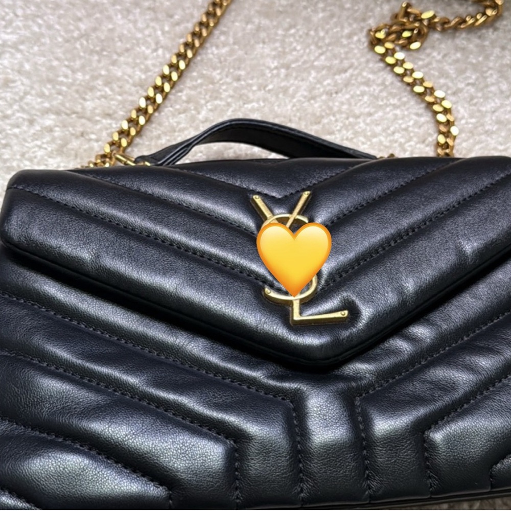 Black Chevron Leather Crossbody - Picture 2 of 8